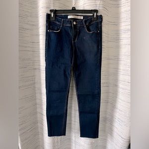 Zara Trafaluc dark wash cropped jeans